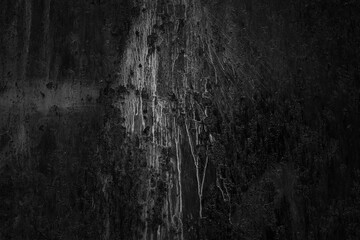 Old black grunge background. Dark wallpaper