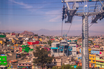 View of the Mexico City  Cablebus