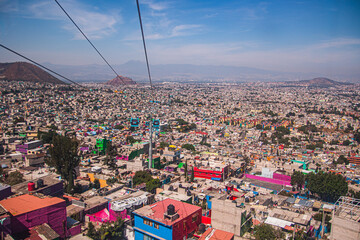 View of Mexico City from the Cablebus