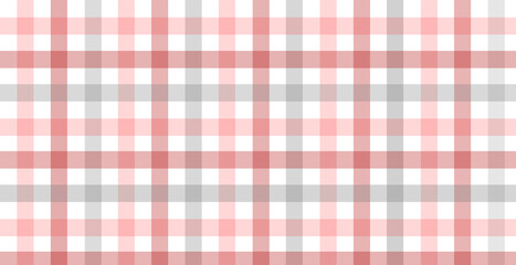 Red bright plaid flannel print simple vector background illustration.