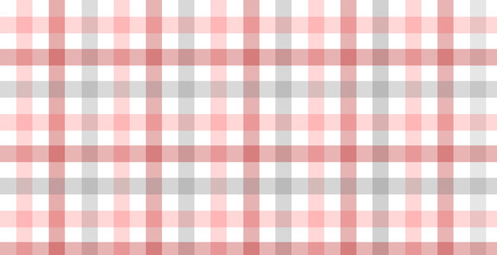 Red bright plaid flannel print simple vector background illustration.