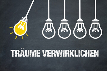 Fototapeta premium Träume verwirklichen 