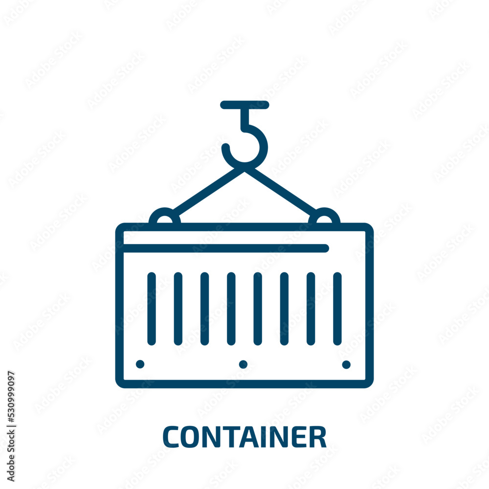 Poster container icon from delivery and logistic collection. thin linear container, paper, bottle outline i