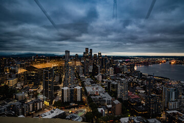 Aerial view of Downtown Seattle