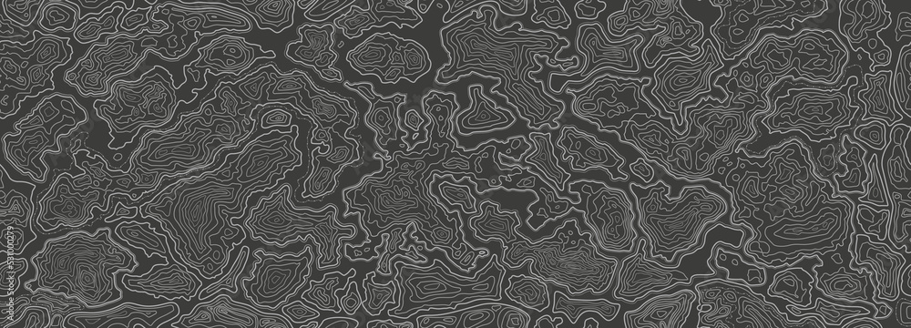 Poster contour map. topographic texture with topo lines of relief, abstract geographic background and seaml