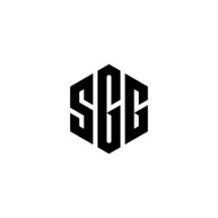 MONOGRAM INITIAL VECTOR LOGO WITH SEPARATE WHITE BACKGROUND