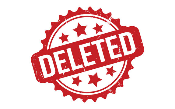 Deleted Rubber Stamp Seal Vector