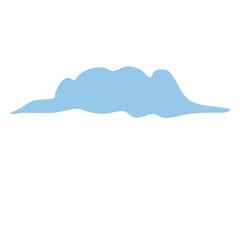 Abstract cloud sky shape background