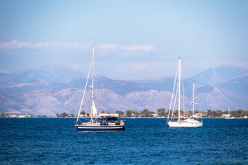 yacht in the sea