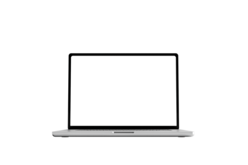 Laptop with transparent mockup pc vector. PNG