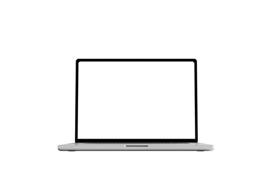 Laptop with transparent mockup pc vector. PNG
