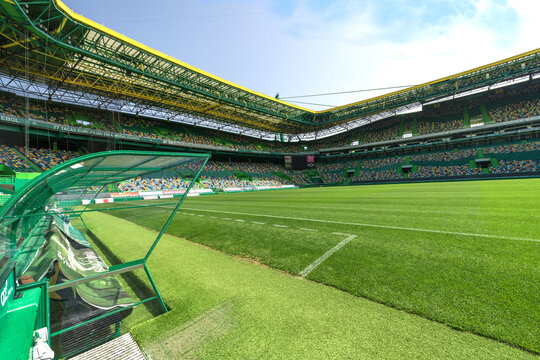 Pitch View At Jose Alvalade Stadium - The Official Arena Of FC Sporting