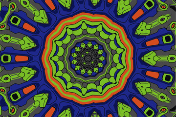 Ethnic style greek mandala lace pattern. vector decorative colorful flower background