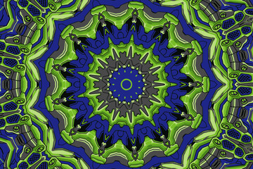 Abstract floral mandala decorative elements for design vector illustration