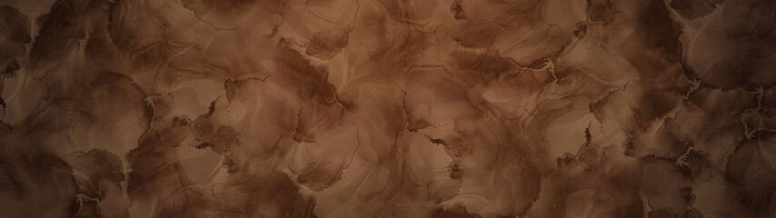 Creative Watercolor Paint Smudges Light Brown Panorama Background For Graphic Design