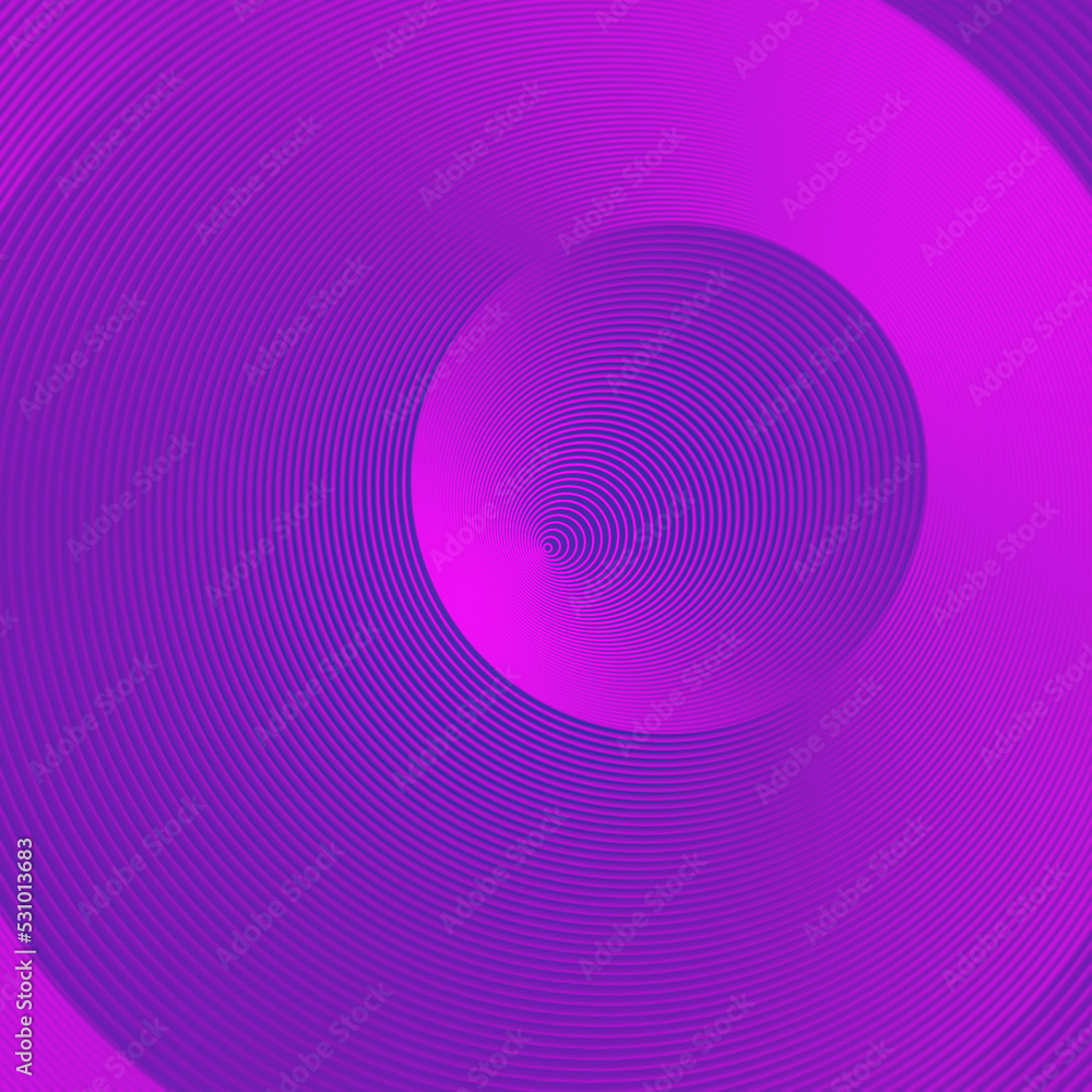Aufkleber Trendy Line Art background in the shape of a circle. Abstract modern design. 3d rendering digital illustration
