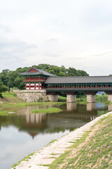 Fototapeta na wymiar Colorful bridges in Korea