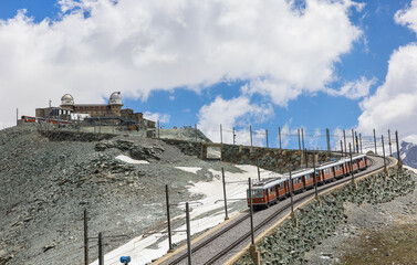  Gornergrat, Switzerland. Matterhorn mountain visible in background