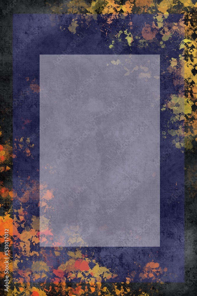 Wall mural creative frame in the background. background with transparent frame. beautiful abstract background. 