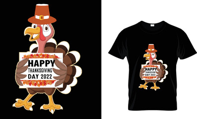 t shirt design- Happy thanksgiving day 