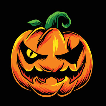 Halloween illustration design. Can be used for posters, book covers, logos, posters, etc