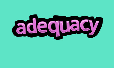 ADEQUATE writing vector design on a blue background