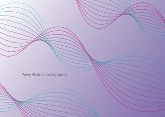 Wavy color Abstract background