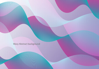Wavy color Abstract background