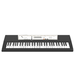 3D rendering illustration of an electronic piano keyboard