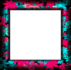 flower frames, daisies