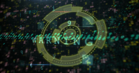 Image of scope scanning and data processing over moving columns