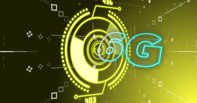 Image of 6g text over scope scanning