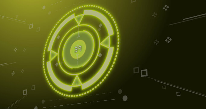 Image of subscribers growing number over scope scanning