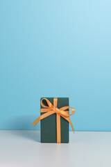christmas and valentine gift box on white background