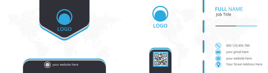 Elegant minimal professional business card template.