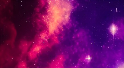 Star field in space a nebula and a gas congestion.