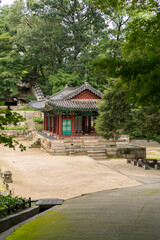 Temples in the middle of gardens in Korea