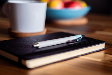 Note book on a Table