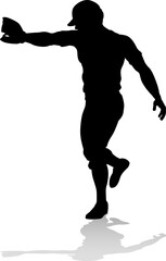 Baseball Player Silhouette