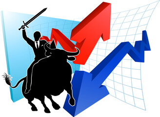 Bull Market Winner Concept