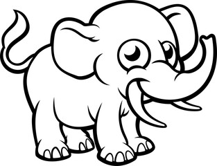 Cartoon Elephant Character