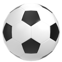 3D rendering illustration of a football soccer ball