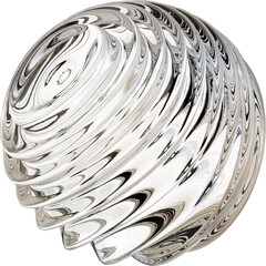 3d rendering. Abstract geometric shapes illustration. Modern minimal glass objects isolated on transparent background