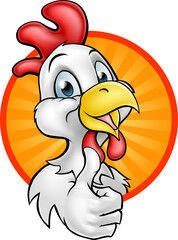 Chicken Rooster Cartoon Character