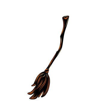 Witch's broom. Halloween PNG illustration with transparent background. For your business.
Design template, for advertising, web, social media, cut stickers