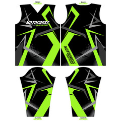 Print-ready sublimation motocross long sleeve jersey design