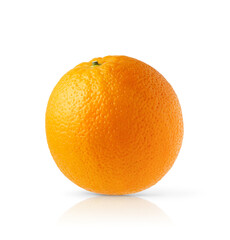 Single orange fruit 