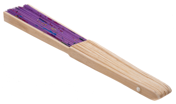 Asia style purple fan isolated