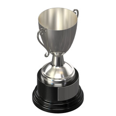 3D rendering illustration of a sport trophy cup