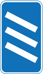 ‘Countdown’ markers at exit from motorway (each bar represents 100 yards to the exit)., The Highway Code Traffic Sign, Signs giving orders, Signs with red circles are mostly prohibitive. Plates below